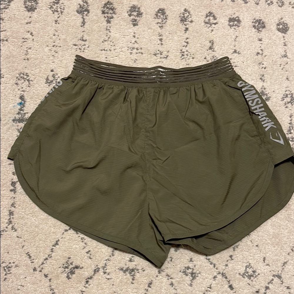 Gymshark Olive Green Athletic Shorts